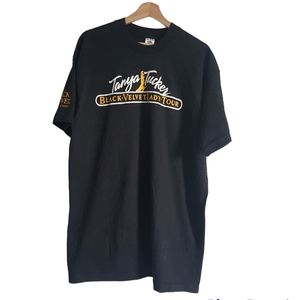 Vintage T Shirt 90s Tanya Tucker Black Velvet Lady Tour USA Single Stitch XXL
